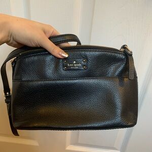 Kate Spade Black Pebbled Leather Crossbody Bag